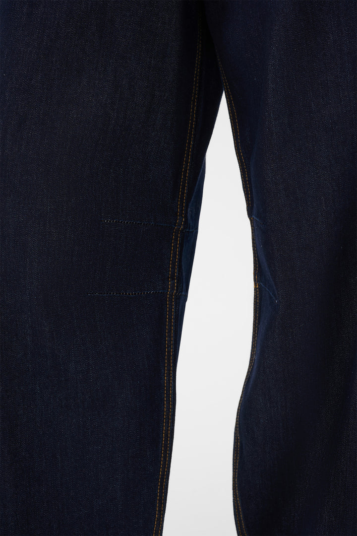 Cream Clothing CRBahren Cape Breton Rinse Blue Barrel Leg Jeans 10614217 109555, denim detail
