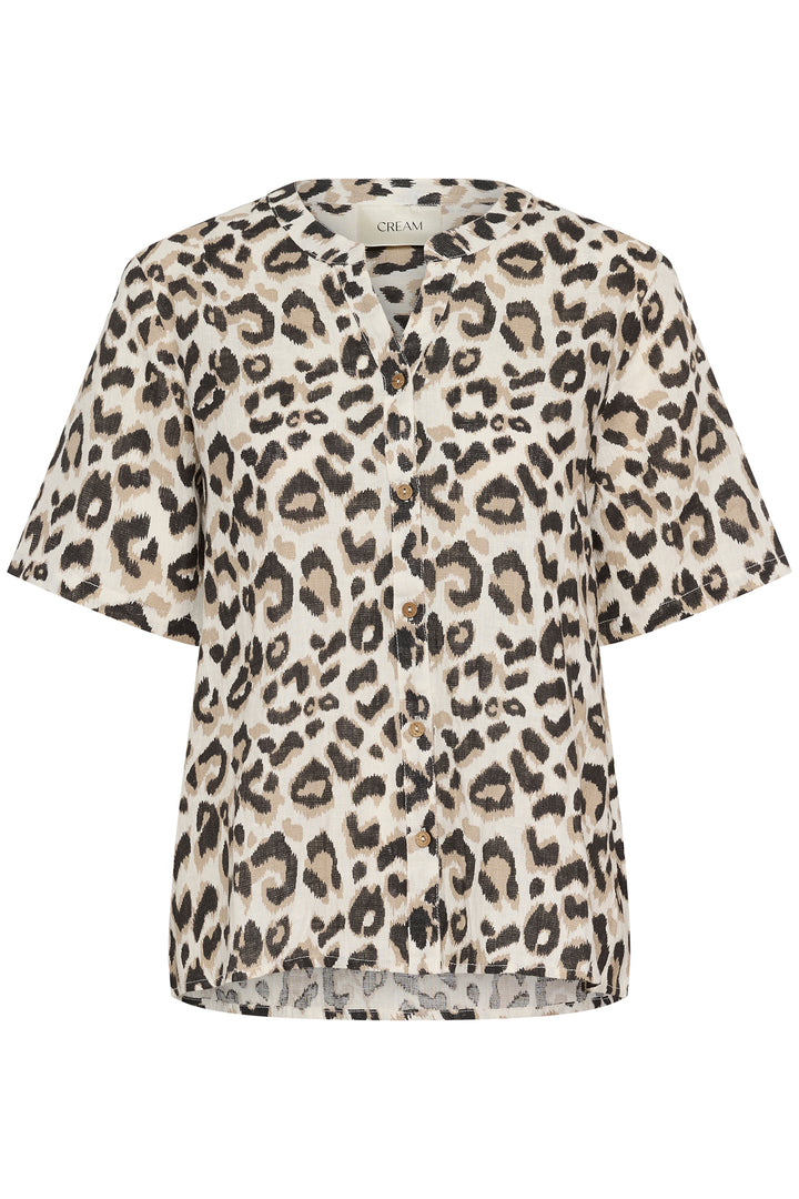 Cream Clothing CRBellis Nature Leopard Print Shirt 10611578 107352 - Experience Boutique
