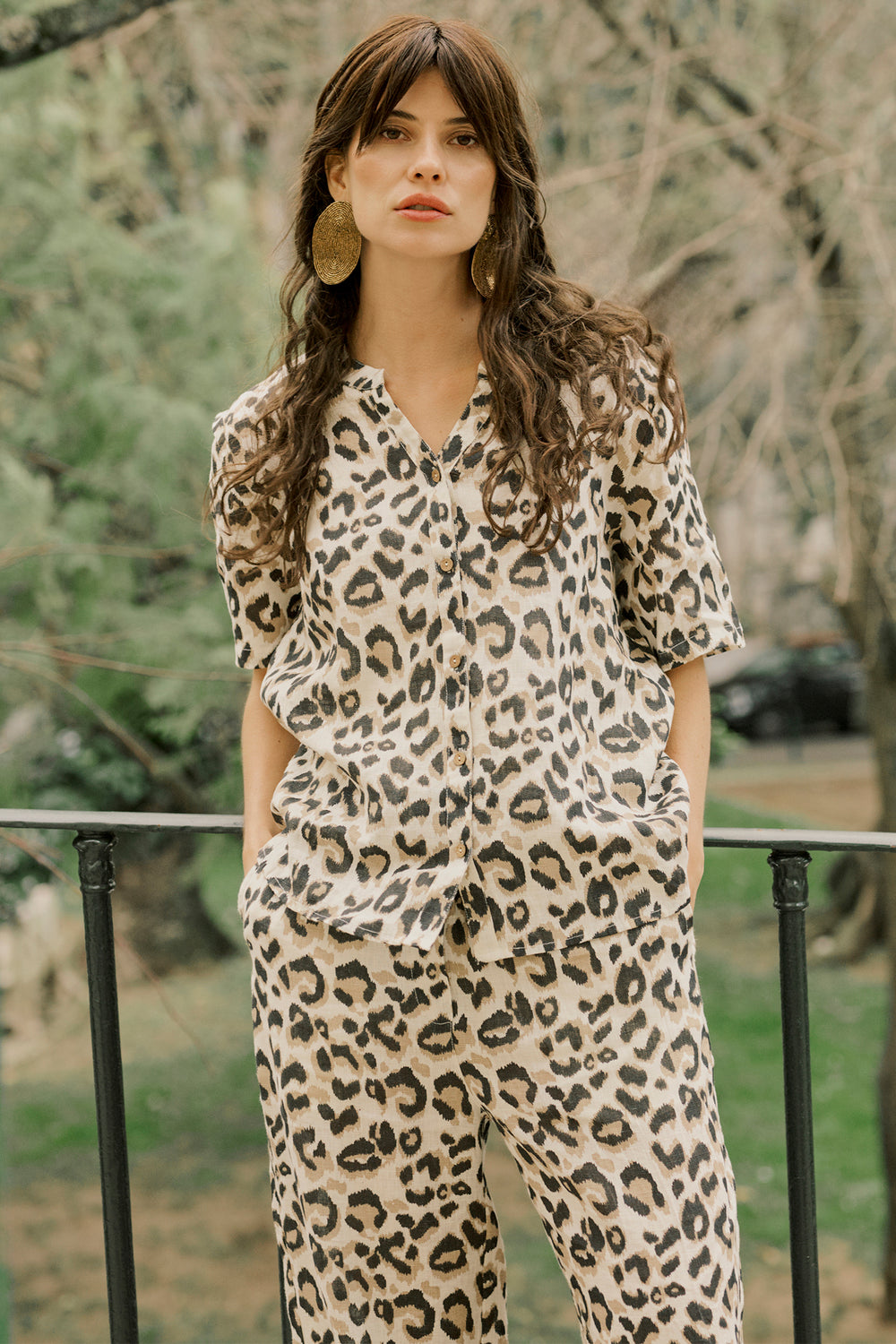 Cream Clothing CRBellis Nature Leopard Print Shirt 10611578 107352 - Experience Boutique