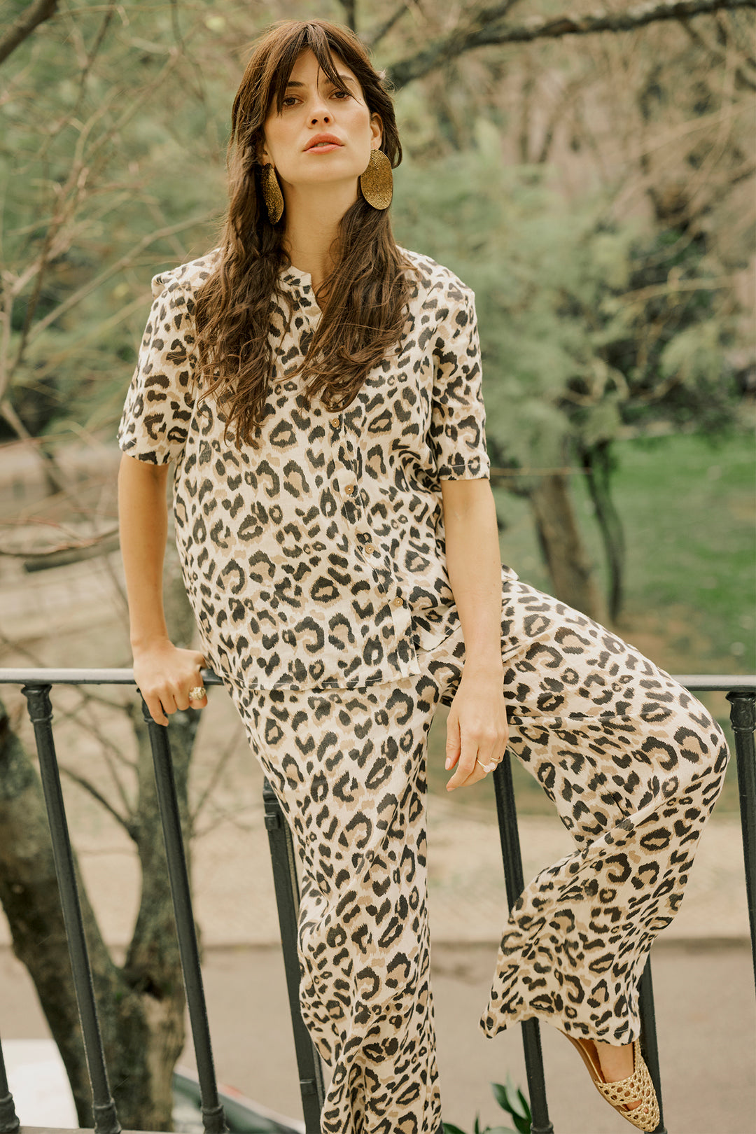 Cream Clothing CRBellis Nature Leopard Print Shirt 10611578 107352 - Experience Boutique