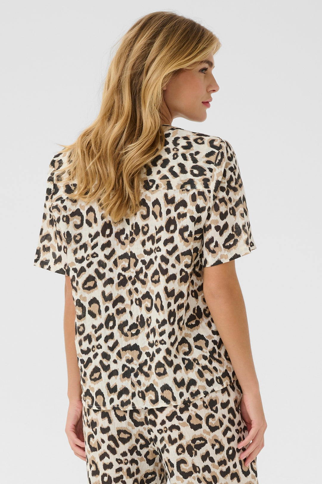 Cream Clothing CRBellis Nature Leopard Print Shirt 10611578 107352 - Experience Boutique