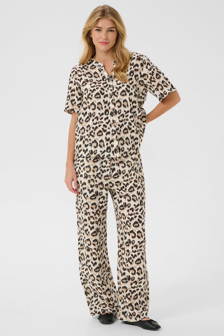 Cream Clothing CRBellis Nature Leopard Print Shirt 10611578 107352 - Experience Boutique