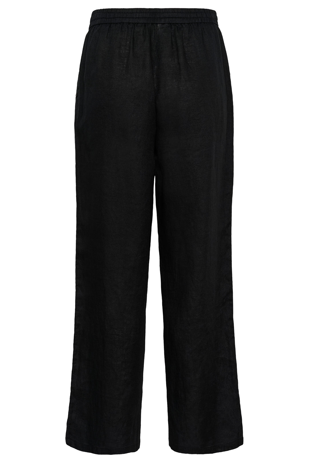 Cream Clothing CRBellis Pitch Black Linen Trousers 10615410 100120