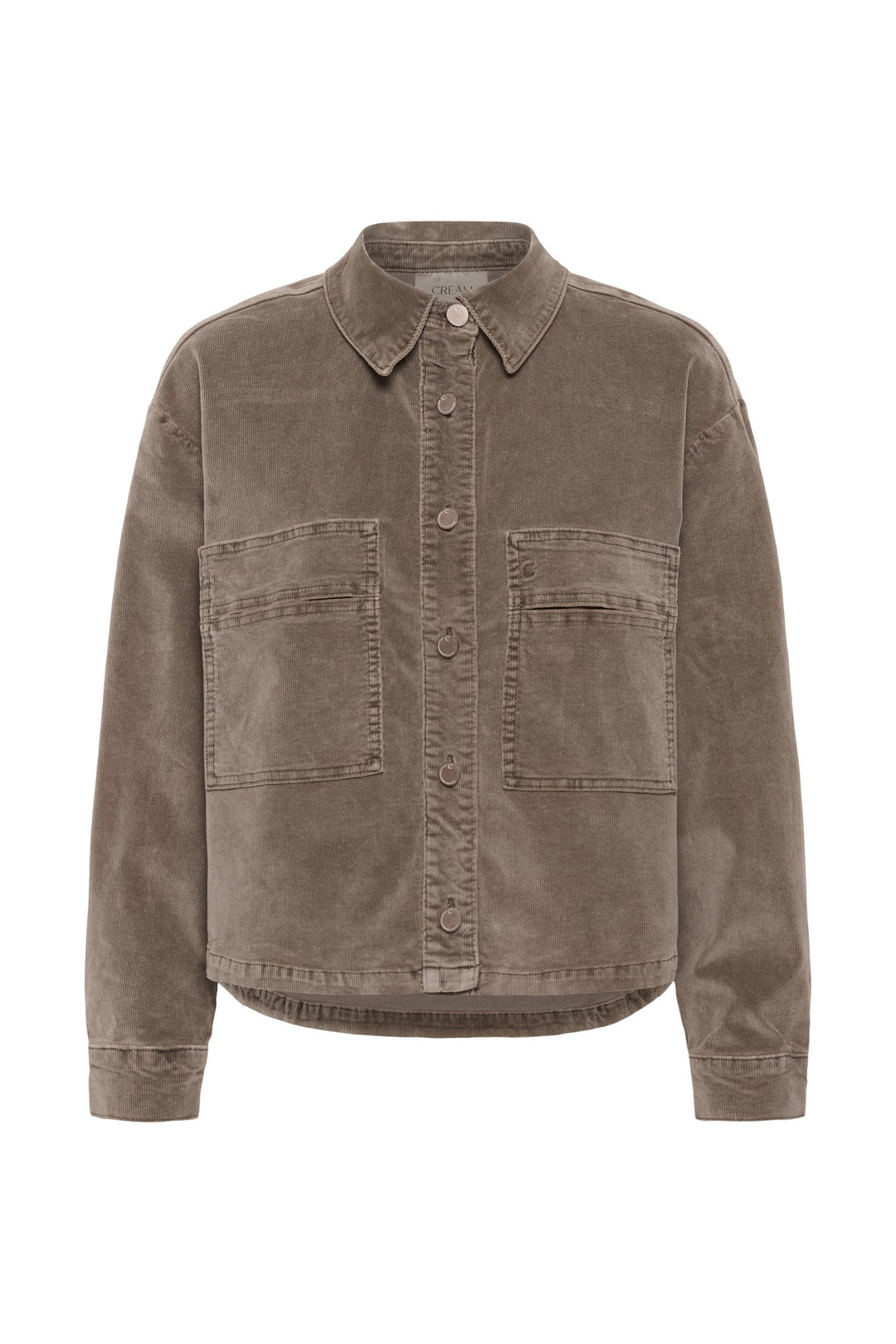 Cream CRBrady Brown Lentil Corduroy Shirt Jacket, front packshot