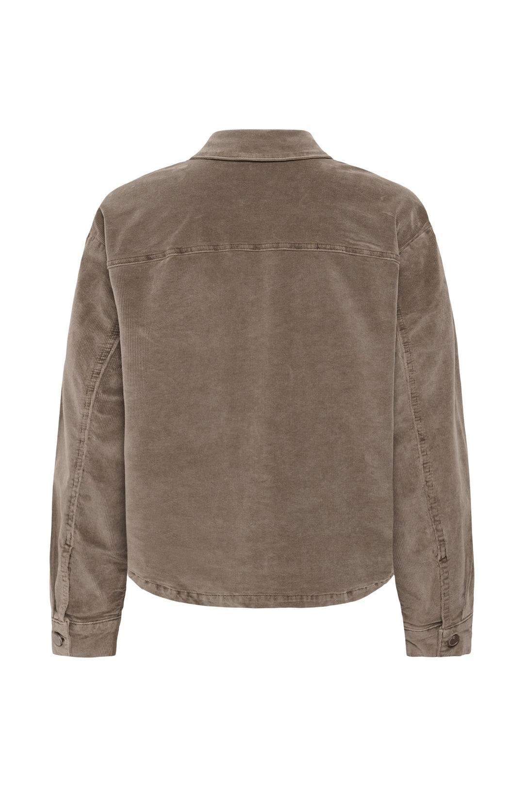 Cream CRBrady Brown Lentil Corduroy Shirt Jacket, back packshot