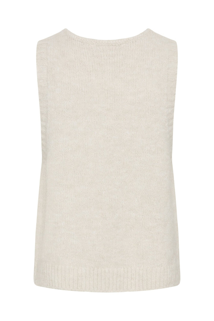Cream CRCladine Oatmeal Beige Jumper, back packshot