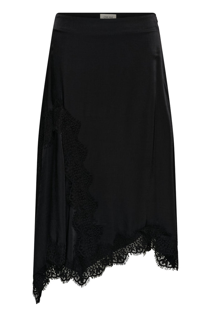 Cream CRConfir Pitch Black Skirt, front packshot