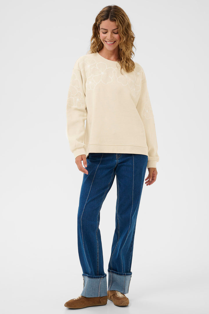Cream Clothing CRDaria Oatmeal Beige Sweatshirt 10614496 130401