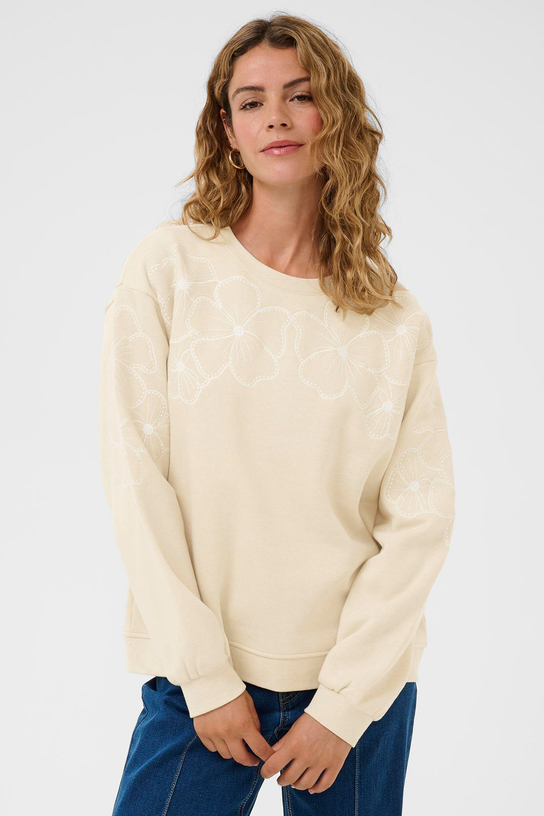 Cream Clothing CRDaria Oatmeal Beige Sweatshirt 10614496 130401