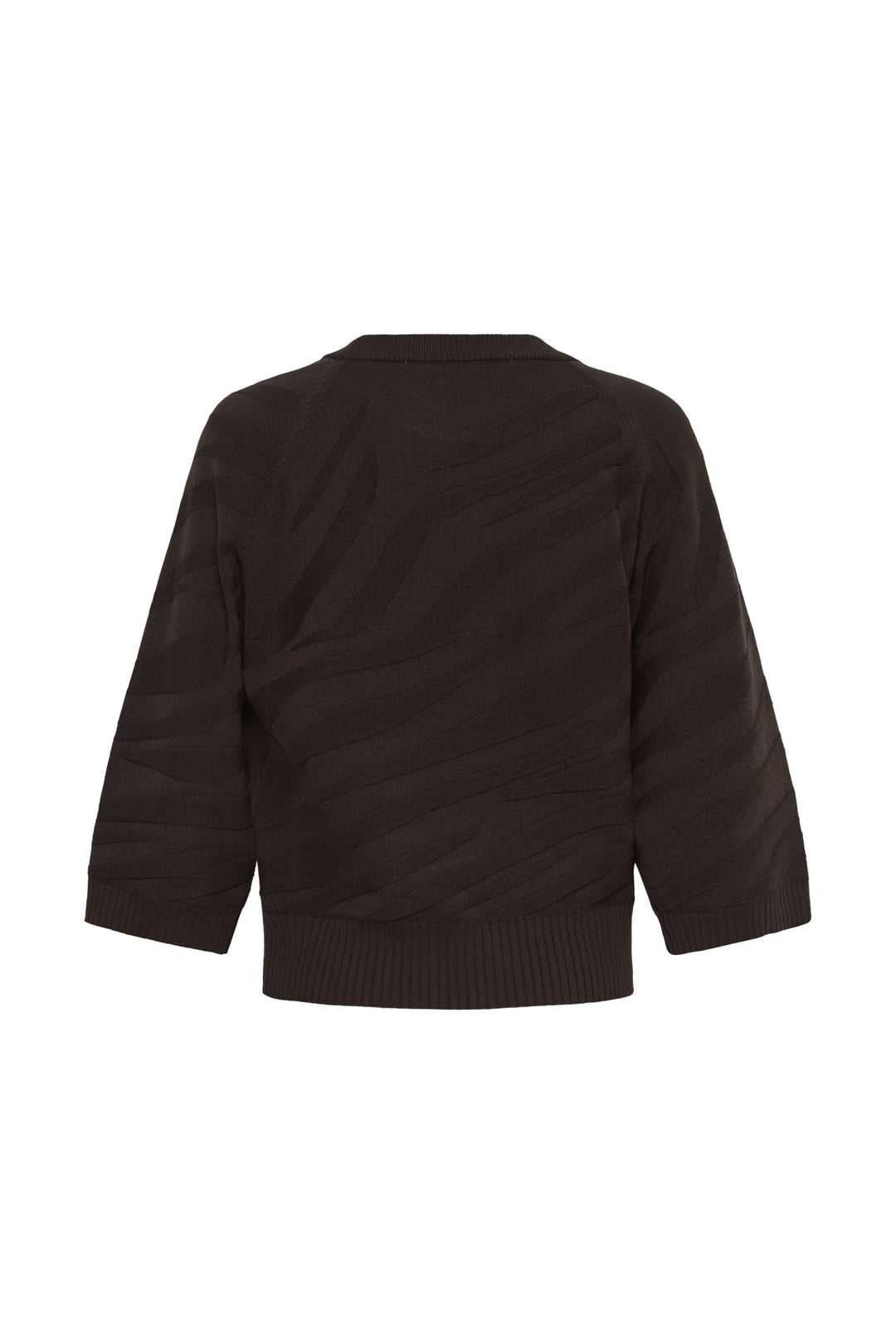 Cream CRDela Java Brown Jumper, back packshot