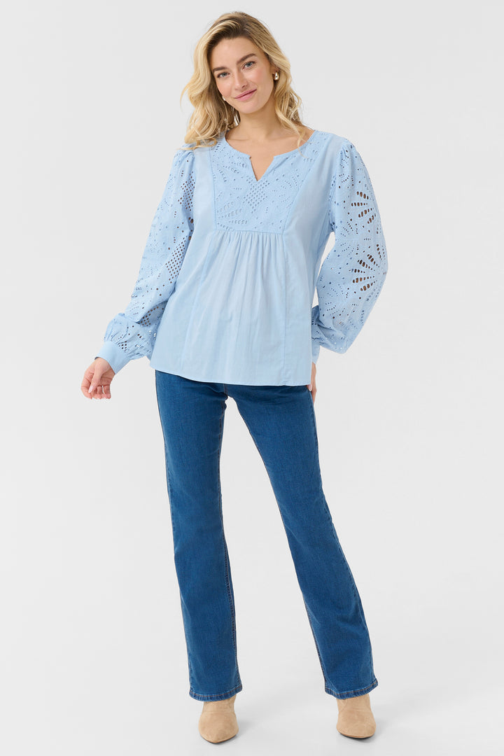 Cream Clothing CRDiana Cashmere Blue Blouse 10650835 144115 - Experience Boutique