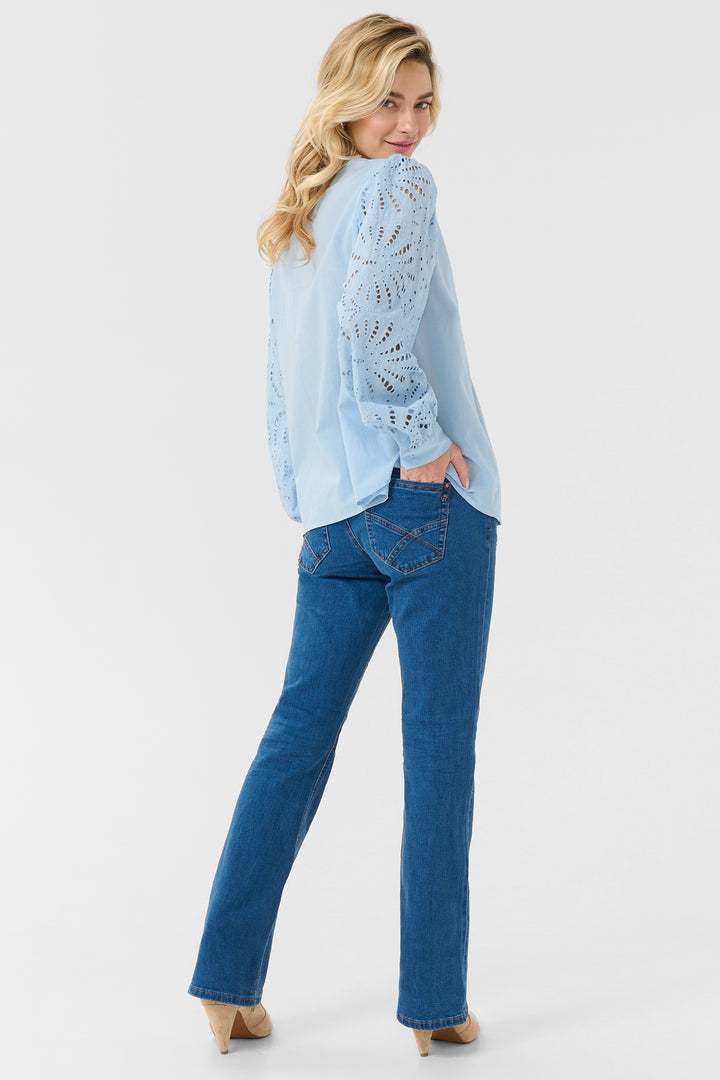 Cream Clothing CRDiana Cashmere Blue Blouse 10650835 144115 - Experience Boutique
