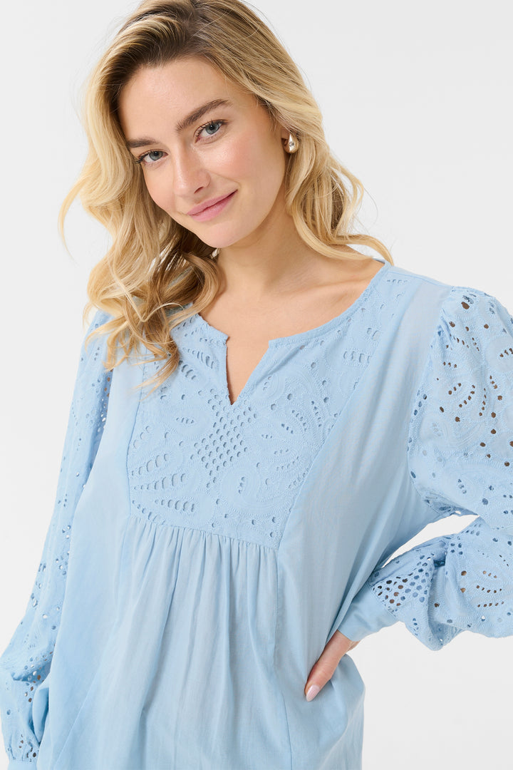 Cream Clothing CRDiana Cashmere Blue Blouse 10650835 144115 - Experience Boutique