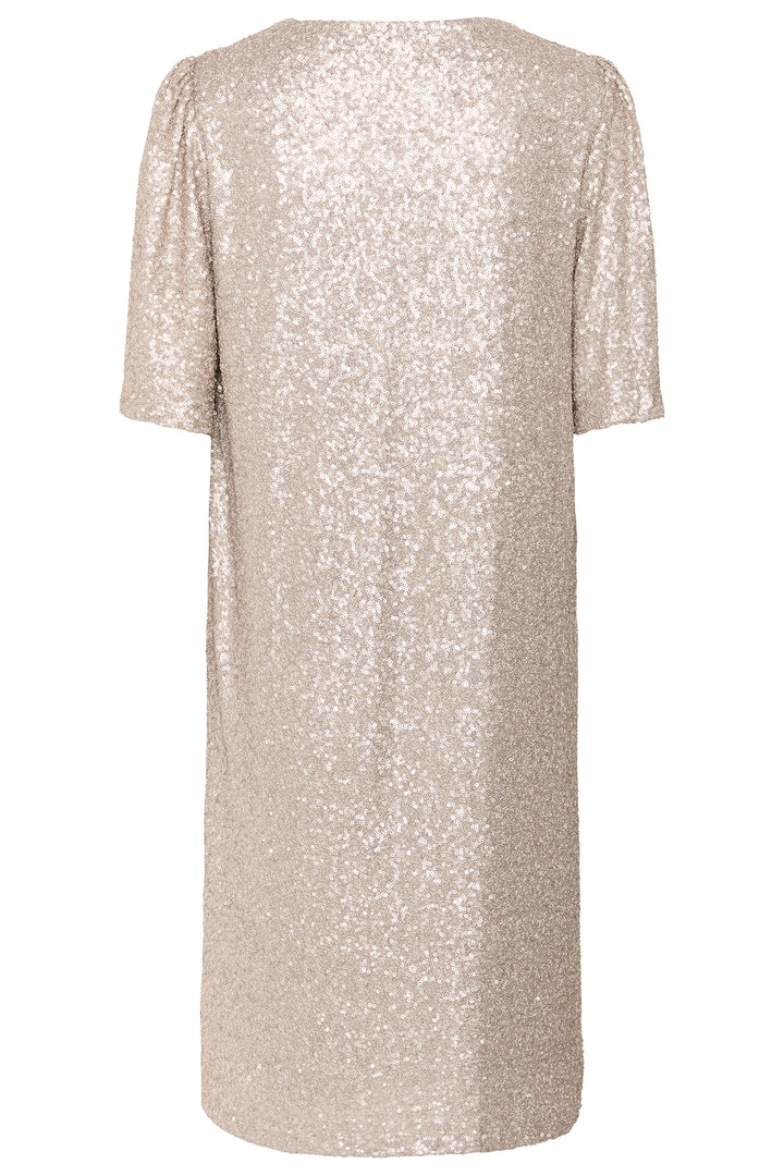 Cream Clothing CRDiddi String Champagne Sequin Dress 10614506 161305