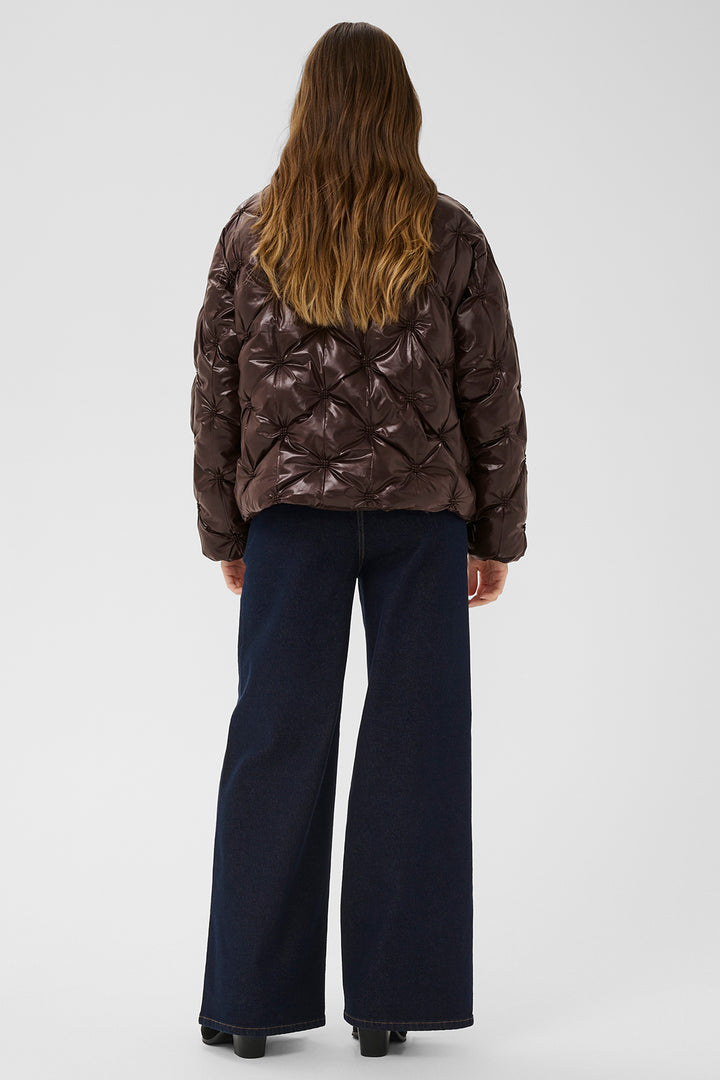 Cream Clothing CRDrakie Coffee Bean Padded Jacket, back view
