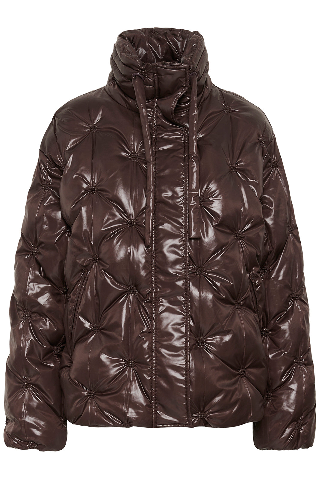 Cream Clothing CRDrakie Coffee Bean Padded Jacket, front packshot