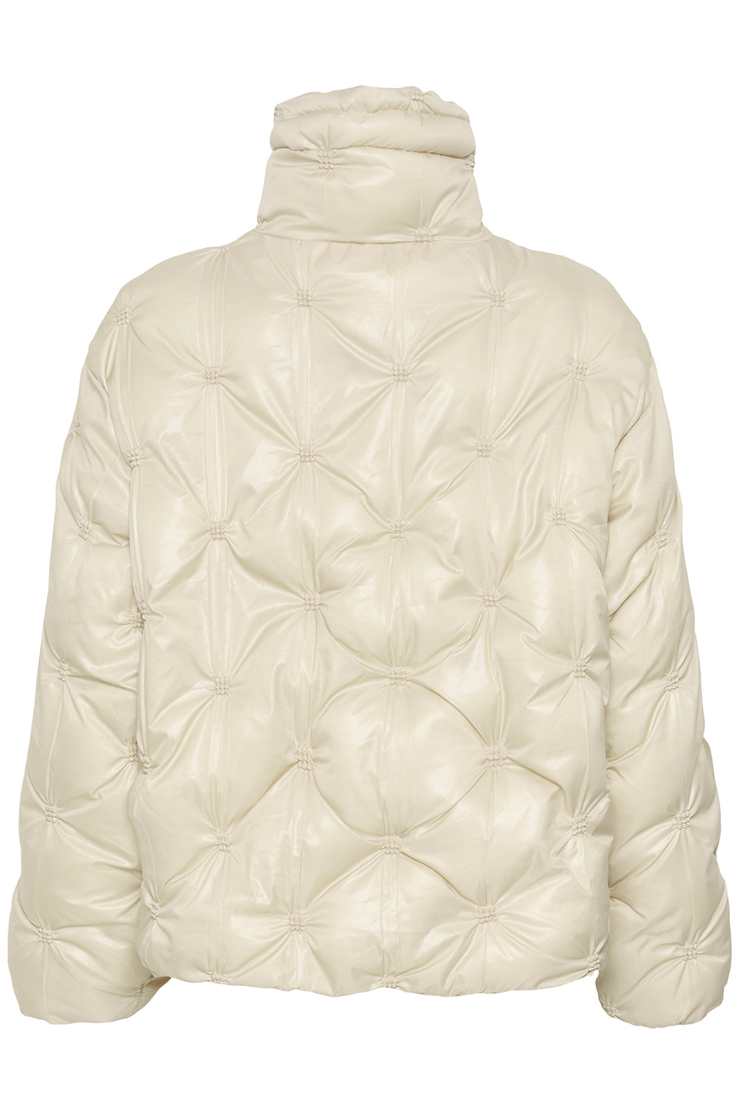 Cream Clothing CRDrakie Oatmeal Padded Jacket, back packshot