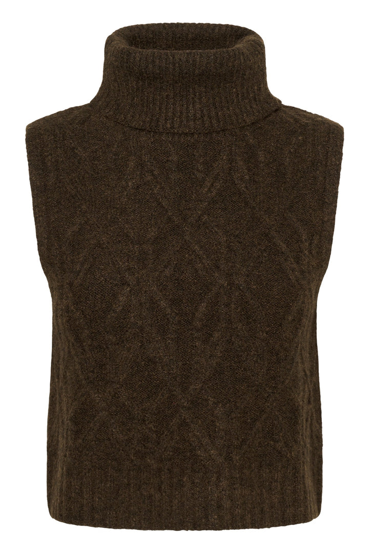 Cream Clothing CRElsie java brown jumper, front packshot