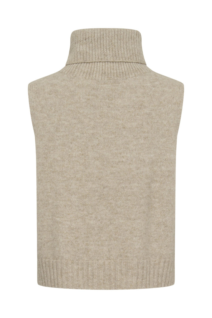 Cream CRElsie Light Brown Lentil Melange Jumper, back packshot
