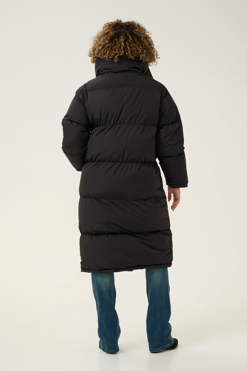 Cream Clothing CRFrona Pitch Black Longline Padded Coat