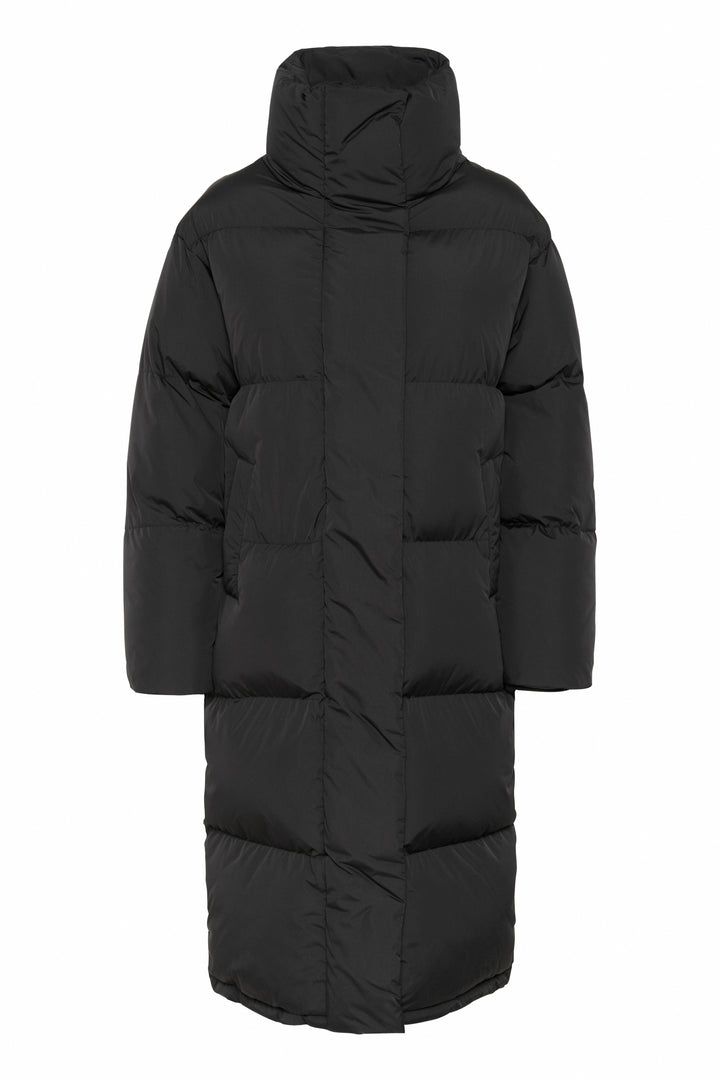 Cream Clothing CRFrona Pitch Black Longline Padded Coat