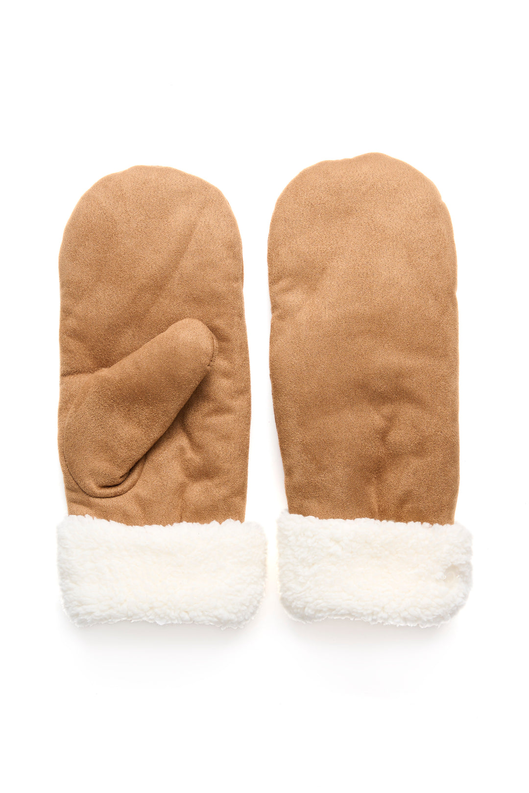 Cream Clothing CRKolum Brown Faux Shearling Mittens