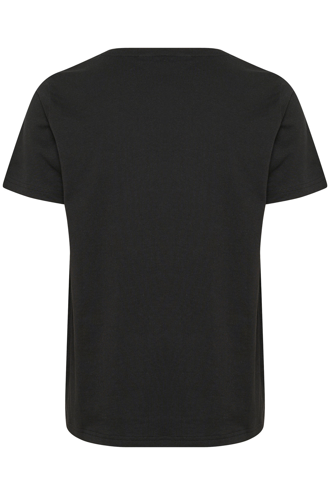 Black t-shirt on a white background