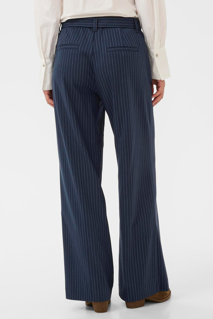 Cream Clothing CRLorelie Navy Pinstripe Trousers 10614552 193923