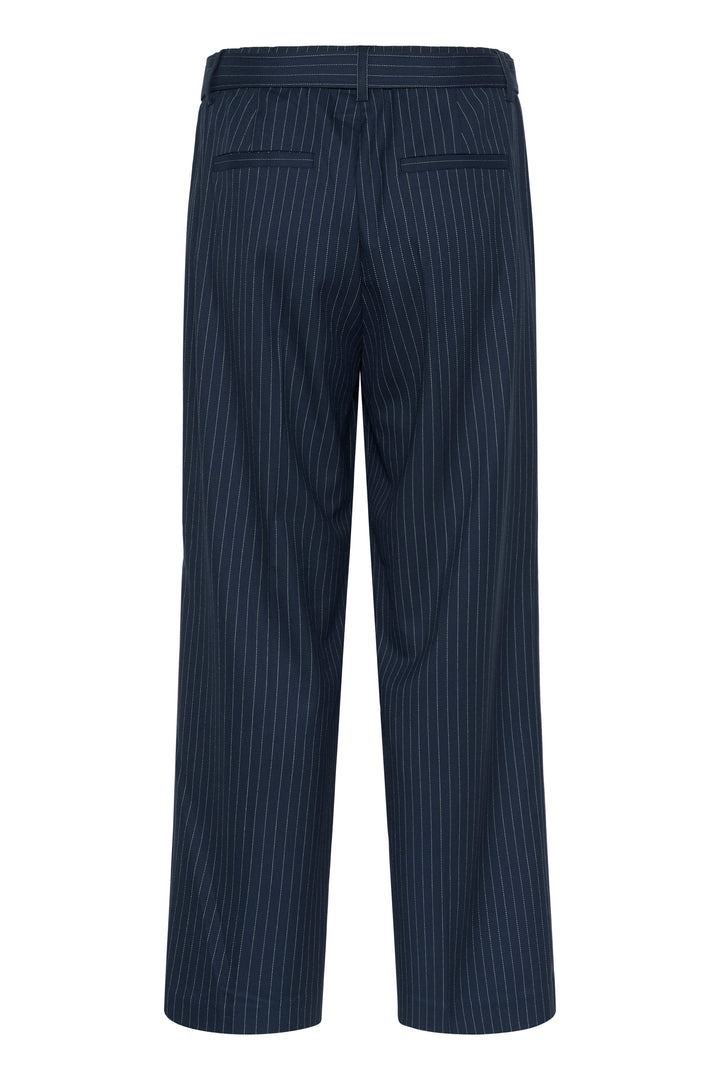 Cream Clothing CRLorelie Navy Pinstripe Trousers 10614552 193923