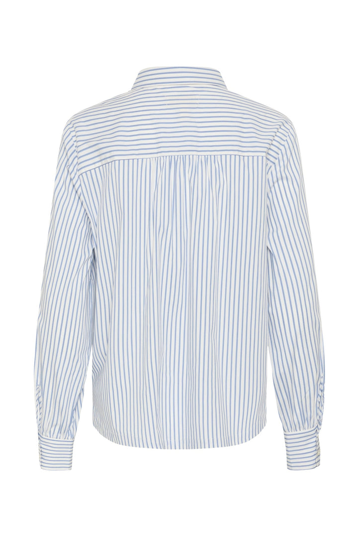 Cream CRMira Air Blue Stripe Shirt, back packshot