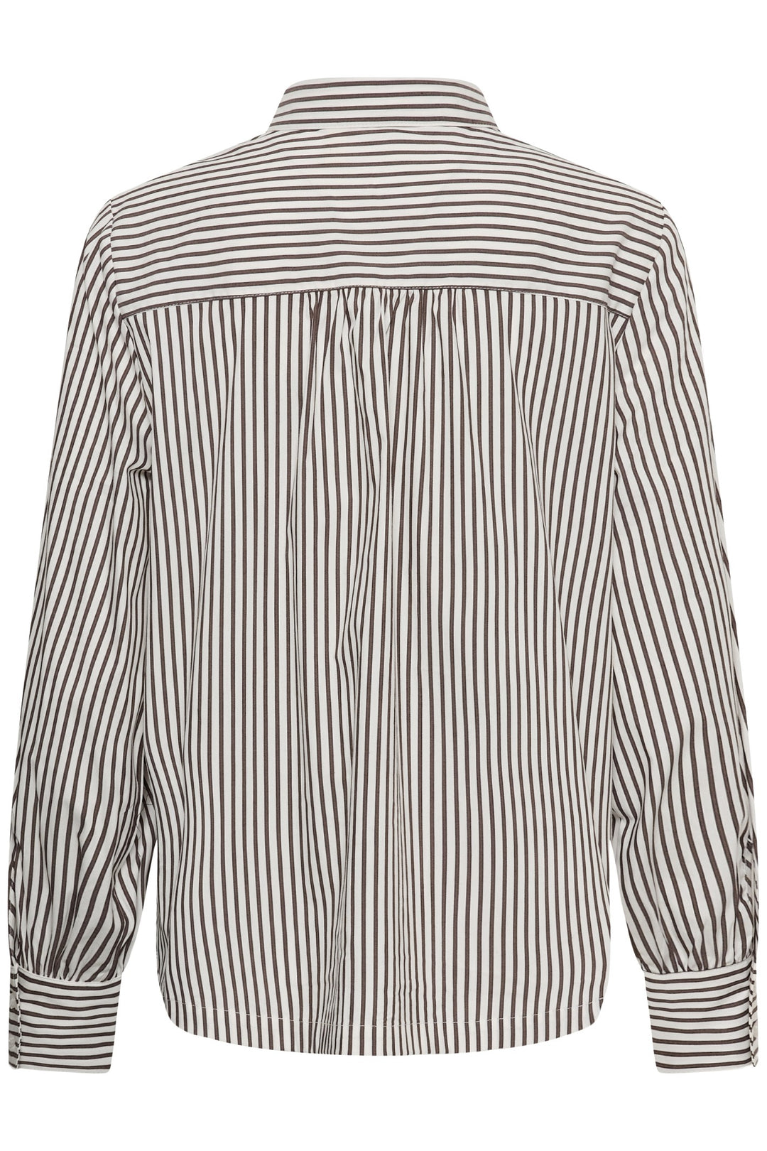 Cream CRMira Java Brown Stripe Shirt, back packshot