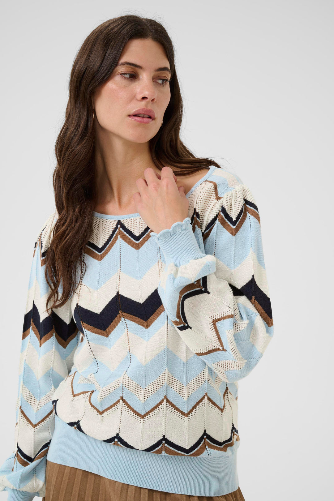 Cream Clothing CRNetes Cashmere Blue Jumper 10614557 108833