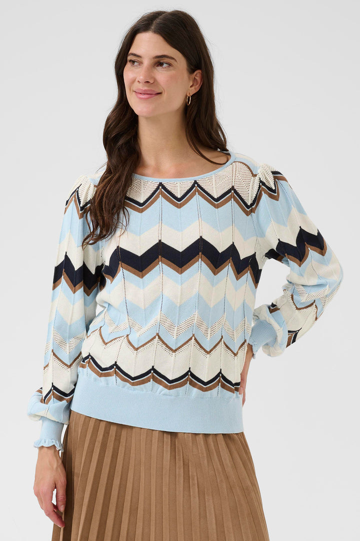 Cream Clothing CRNetes Cashmere Blue Jumper 10614557 108833