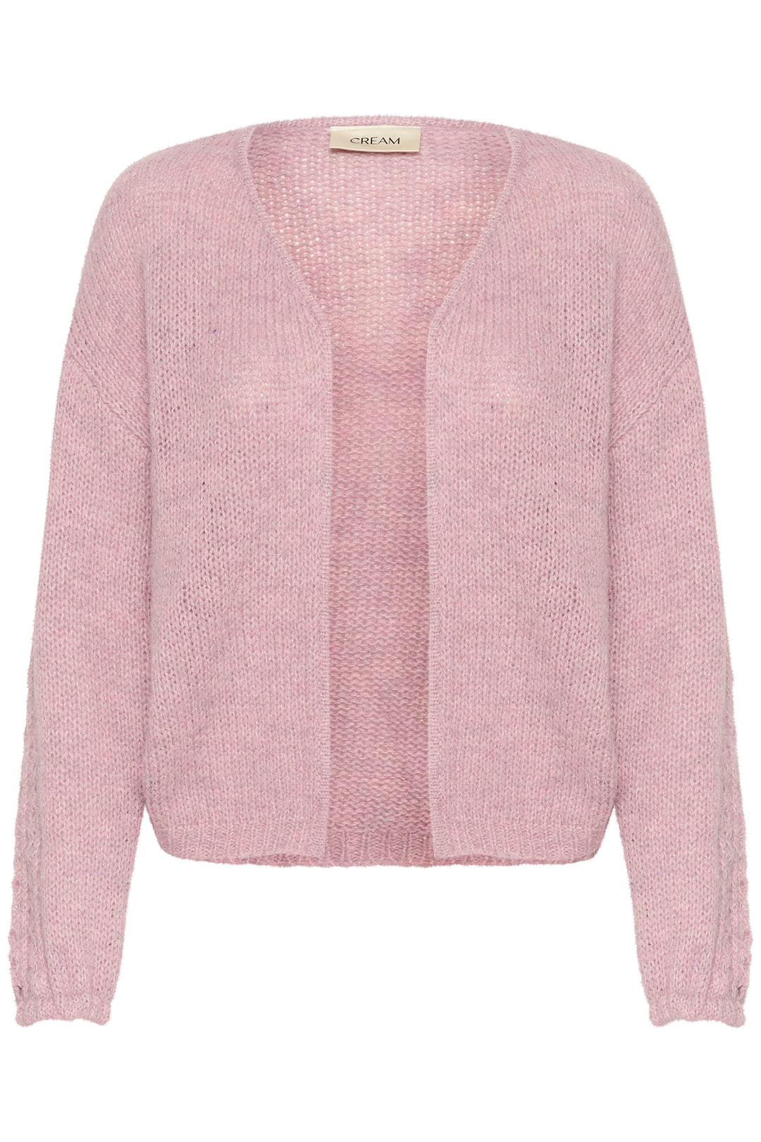 Cream Clothing CRNiso Dawn Pink Knit Open Front Cardigan 10612874 152205 - Experience Boutique