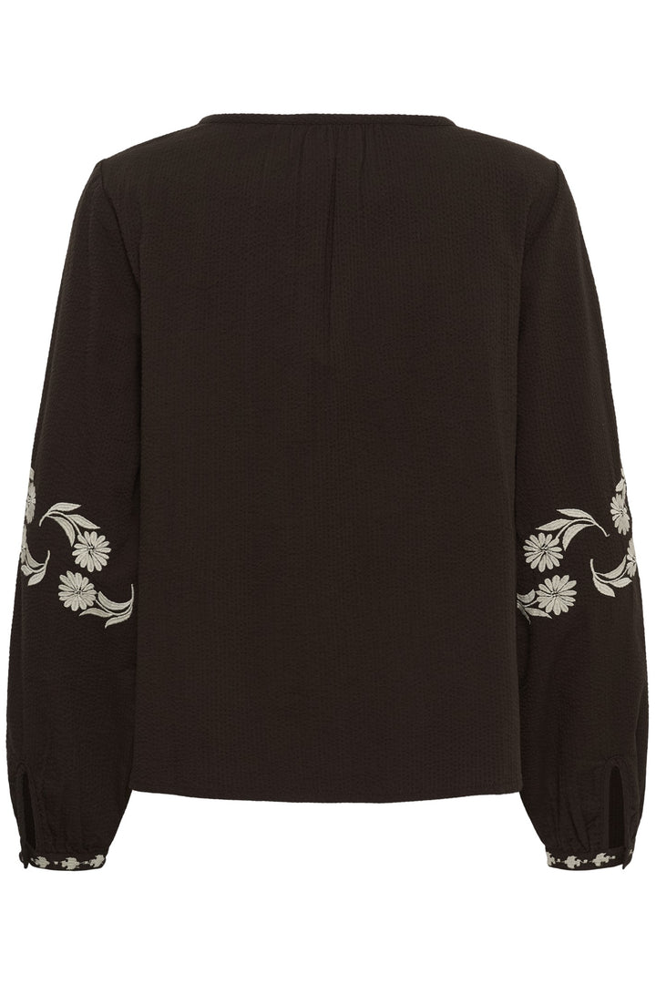 Cream CRPatulie Java Brown Blouse, back packshot