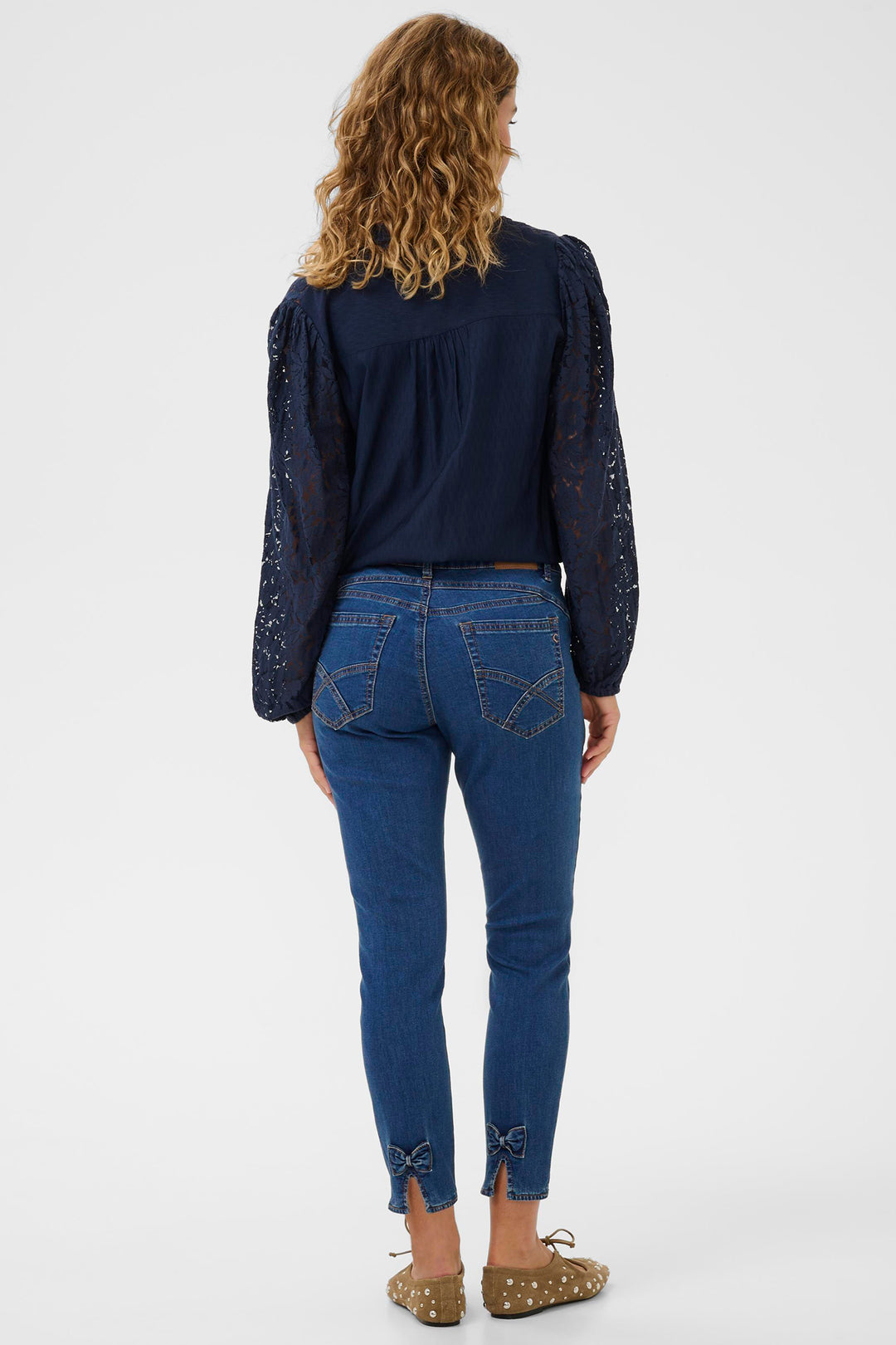 Cream Clothing CRSanny Portland Blue Denim Sorya Baiily Fit 7/8 Jeans 10614534 104682