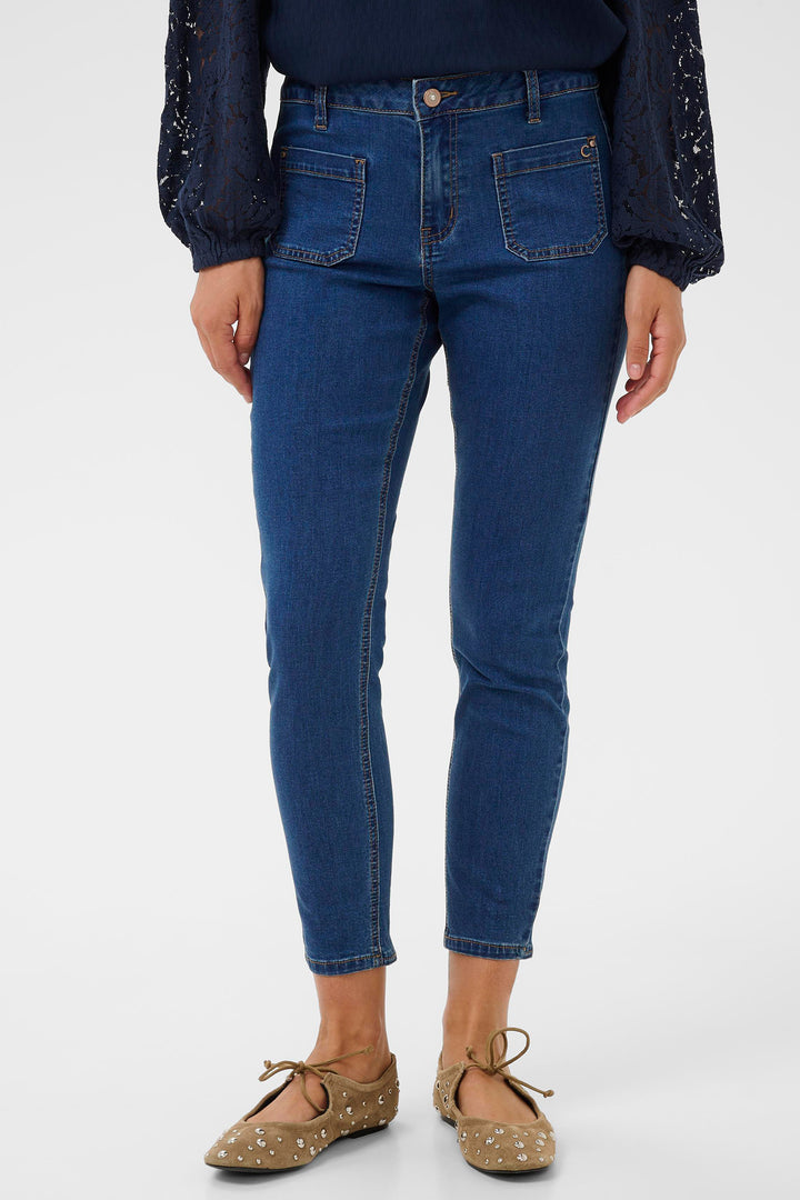 Cream Clothing CRSanny Portland Blue Denim Sorya Baiily Fit 7/8 Jeans 10614534 104682