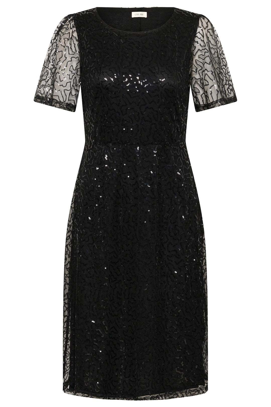 Cream Clothing CRShima Pitch Black Sequin Dress 10614645 100120