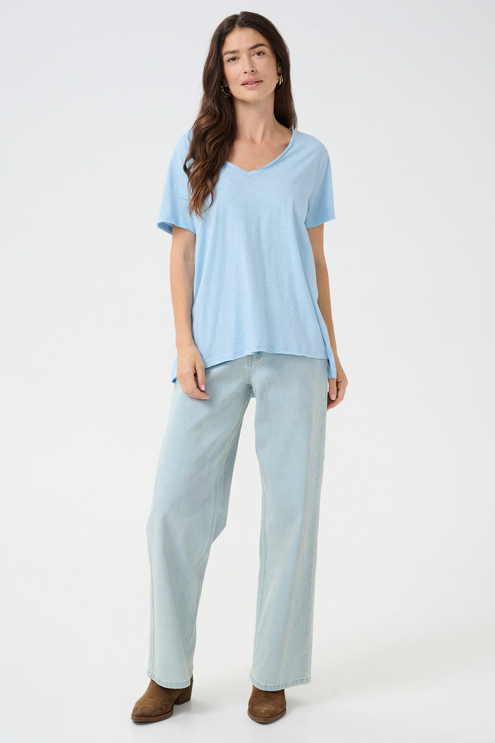 Cream Clothing CRSina Clear Sky Blue T-Shirt 10612207 144123 - Experience Boutique