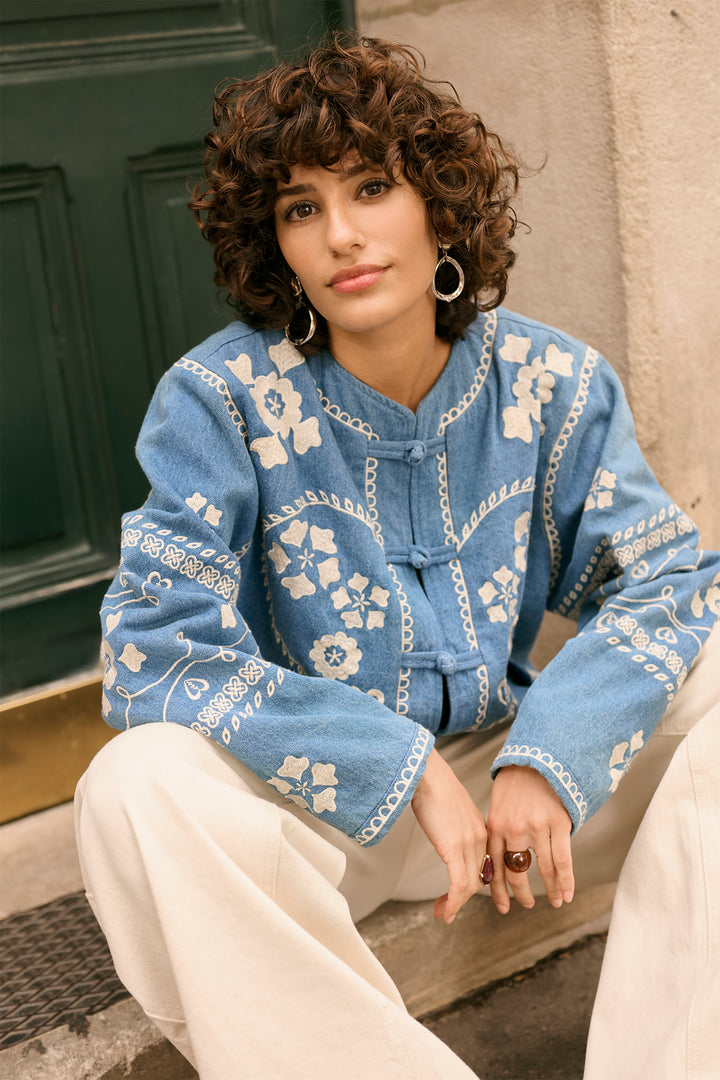 Cream Clothing CRTannie Portland Blue Denim Jacket 10614559 104682