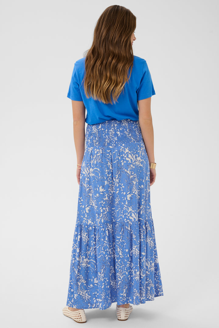 Cream Clothing CRTiah Blue Toile Maxi Skirt 10612774 109077