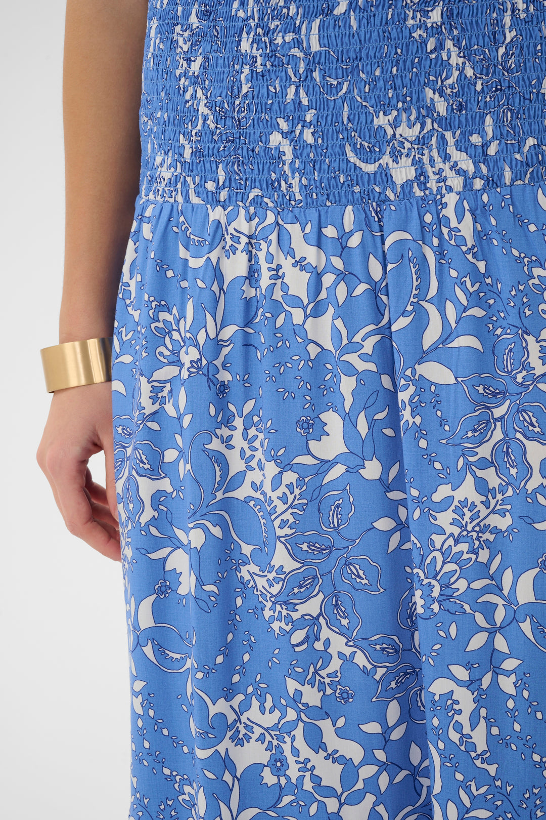 Cream Clothing CRTiah Blue Toile Maxi Skirt 10612774 109077