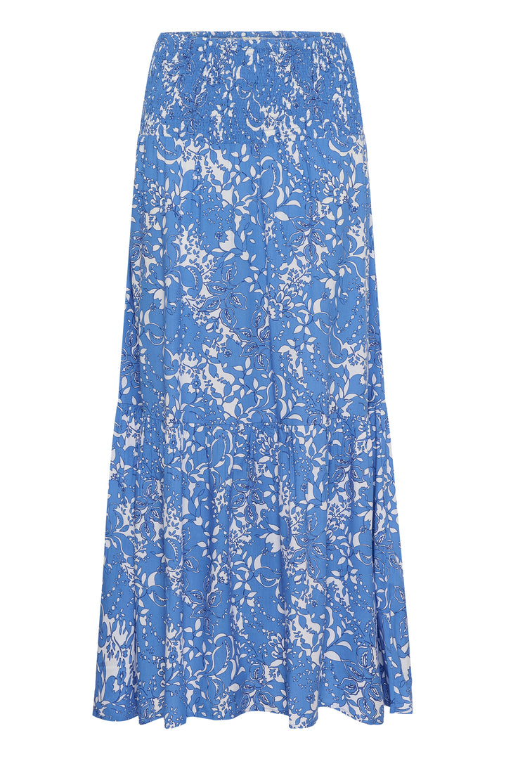 Cream Clothing CRTiah Blue Toile Maxi Skirt 10612774 109077