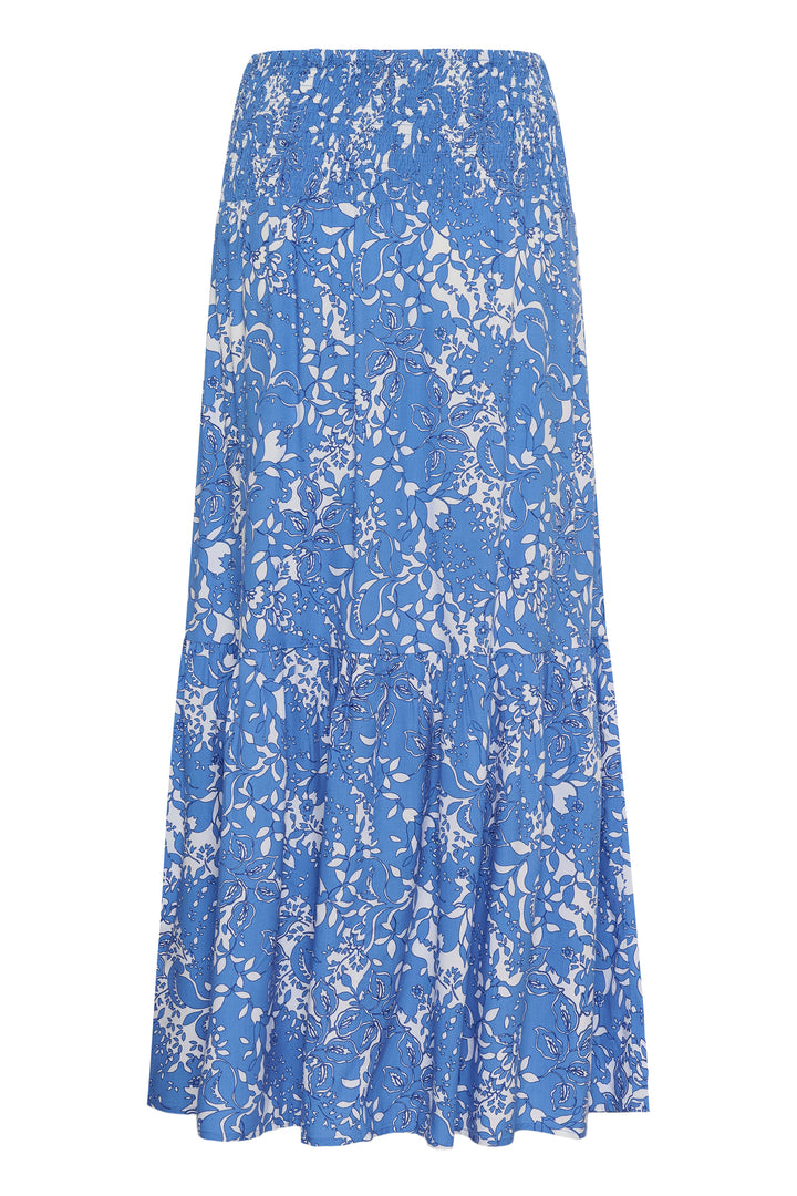Cream Clothing CRTiah Blue Toile Maxi Skirt 10612774 109077