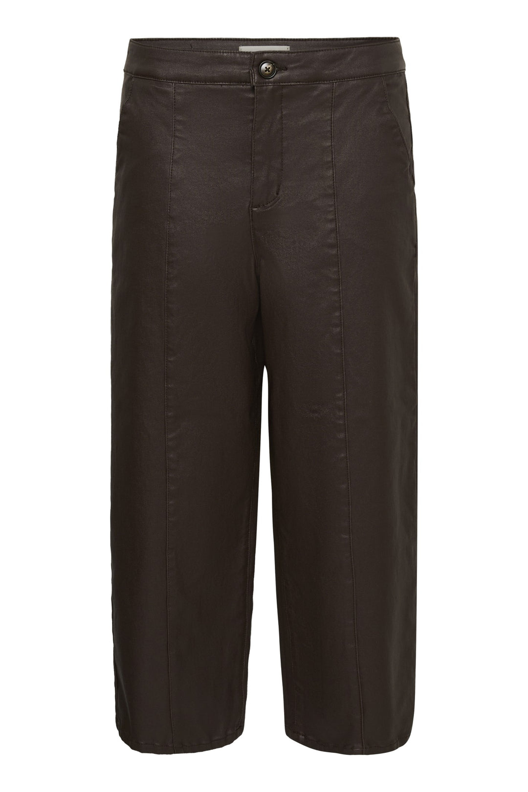 Cream CRWinni Java Brown Ankle Trousers, front packshot