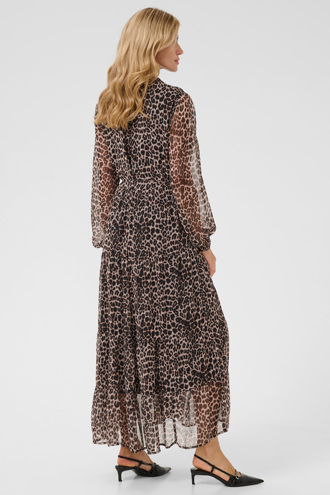 Cream Clothing CRYuna Natural Animal Maxi Dress 10613534 107306 - Experience Boutique