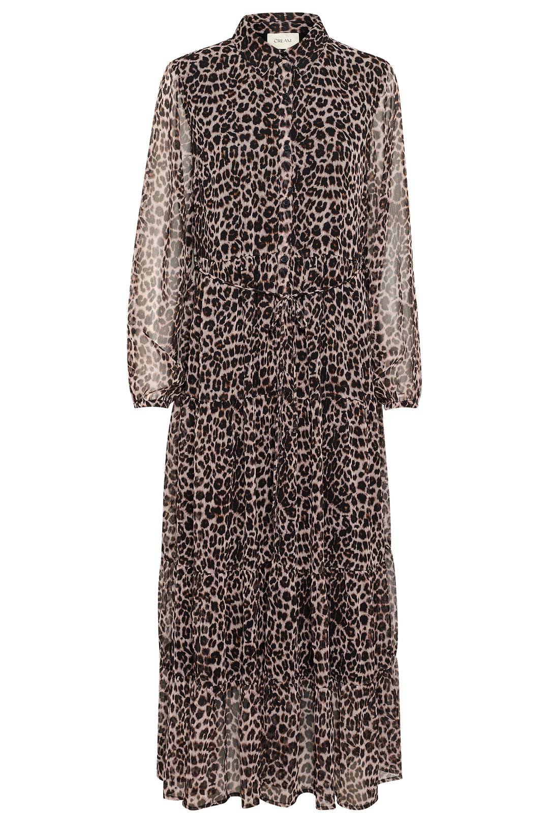 Cream Clothing CRYuna Natural Animal Maxi Dress 10613534 107306 - Experience Boutique