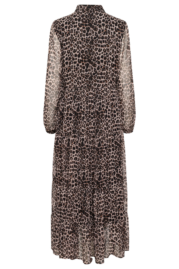 Cream Clothing CRYuna Natural Animal Maxi Dress 10613534 107306 - Experience Boutique
