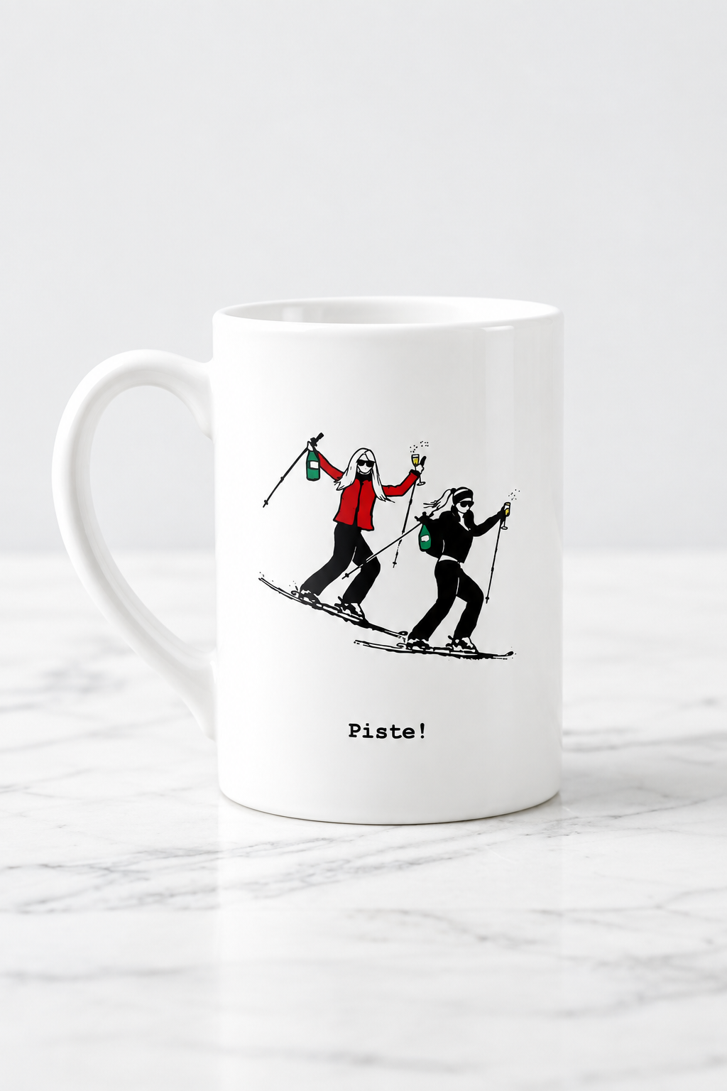 "Piste!" Bone China Mug