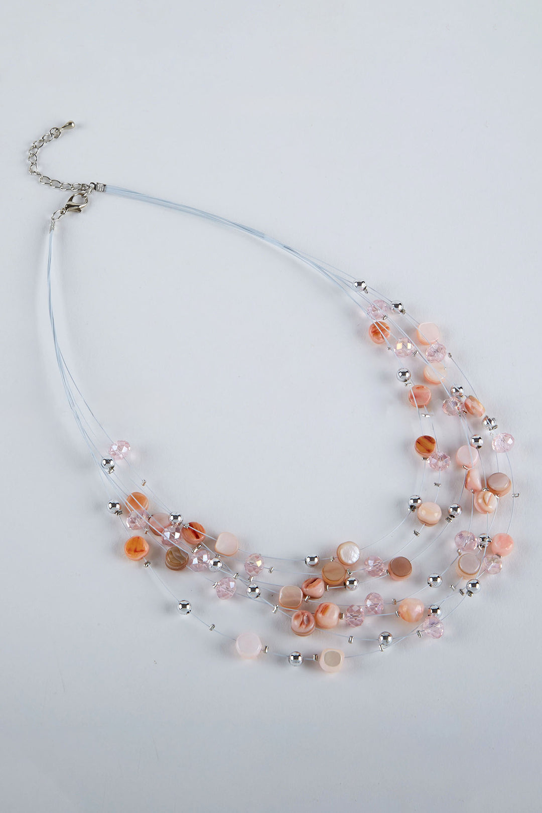 Dante NL48310 Dusky Pink Bead Necklace - Experience Boutique